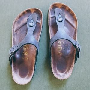 Birkenstock | Gizeh LEATHER Thong Black
